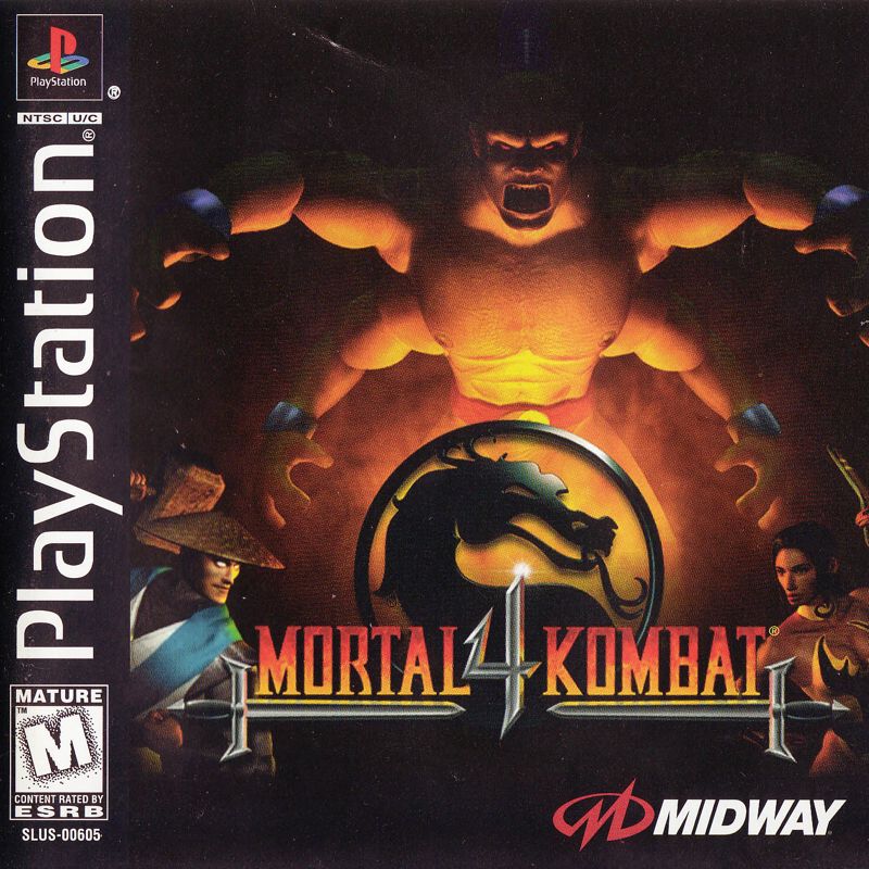 Front Cover for Mortal Kombat 4 (PlayStation)