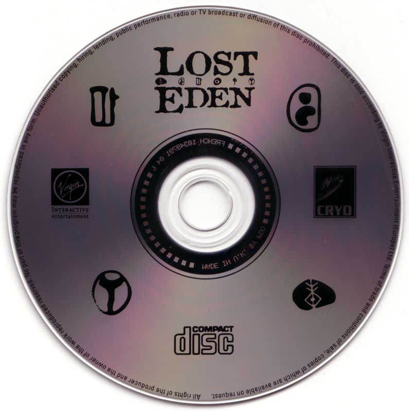 Media for Lost Eden (DOS)