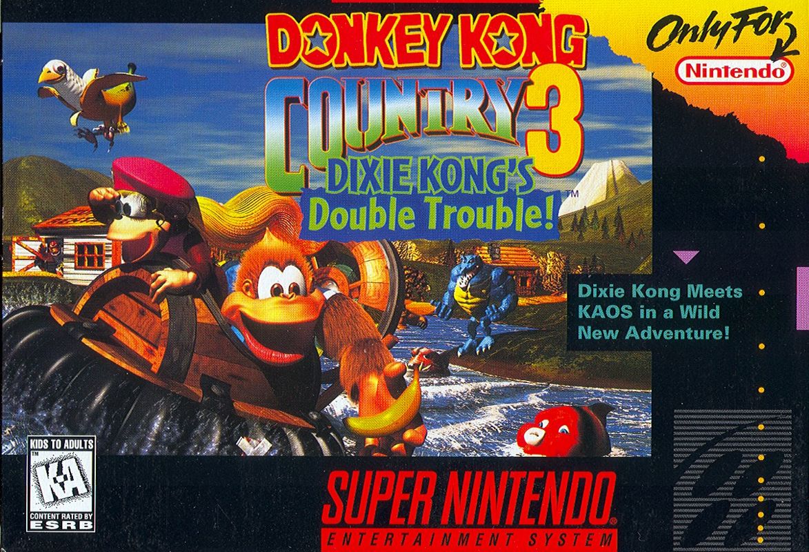 Front Cover for Donkey Kong Country 3: Dixie Kong's Double Trouble! (SNES)