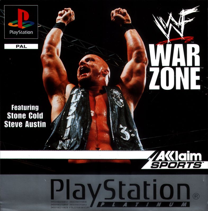 Front Cover for WWF War Zone (PlayStation) (Platinum release)