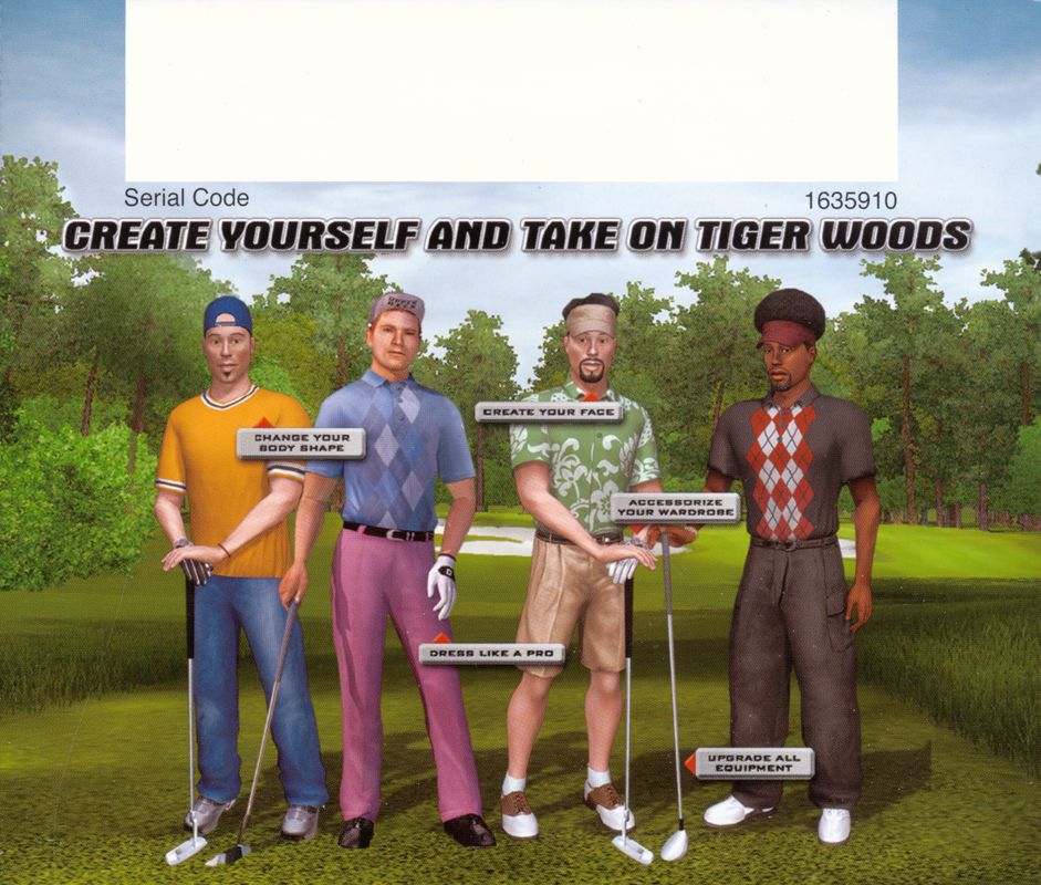 Tiger Woods PGA Tour 2004 Cover Or Packaging Material - MobyGames