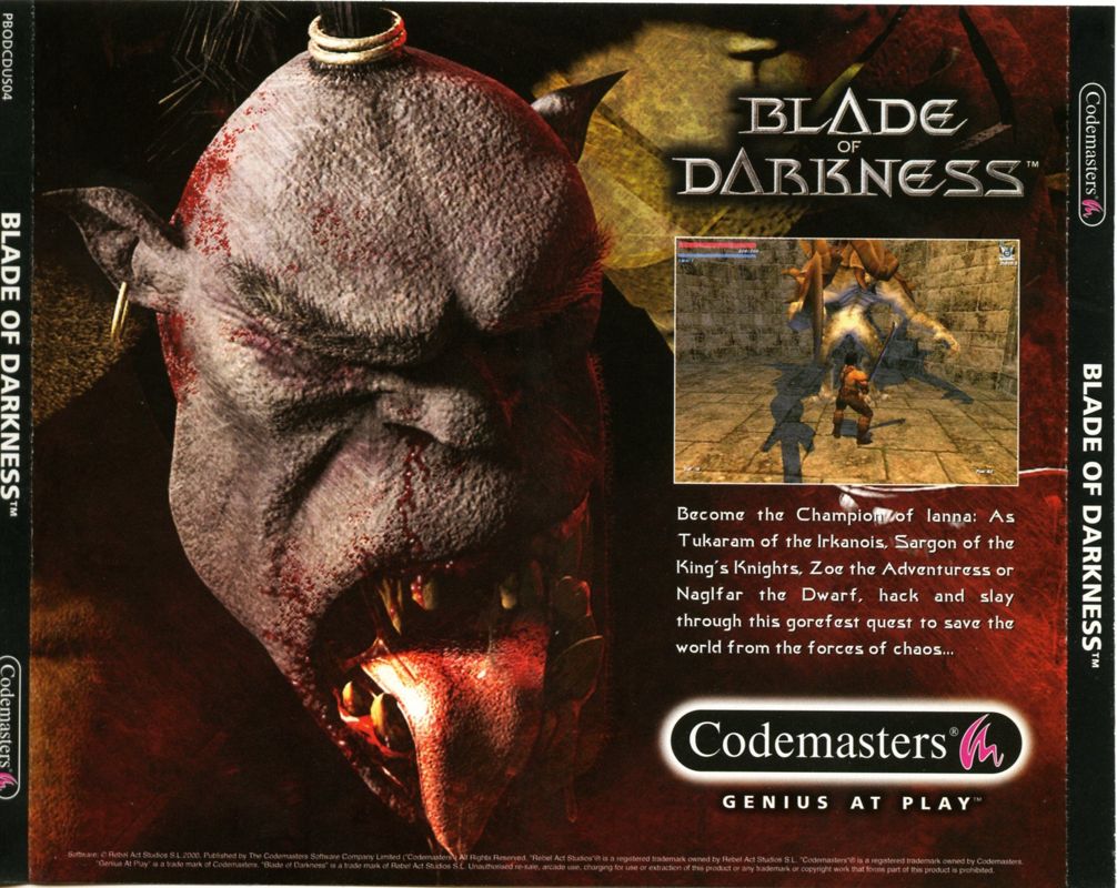 Blade Of Darkness Cover Or Packaging Material - MobyGames