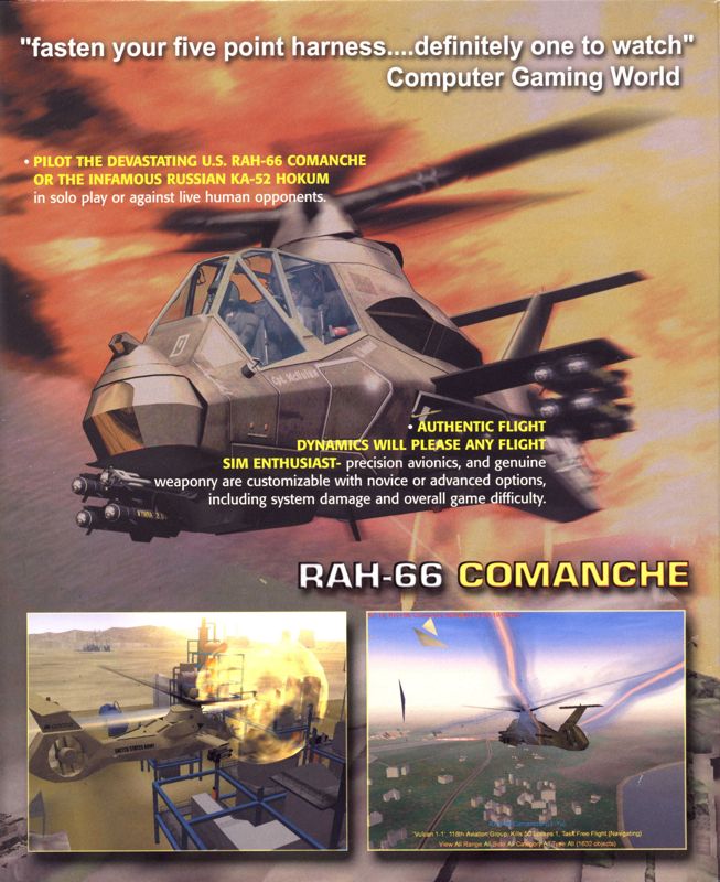 Inside Cover for Enemy Engaged: RAH-66 Comanche versus Ka-52 Hokum (Windows): Right