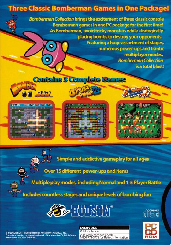 Back Cover for Bomberman Collection (Windows)