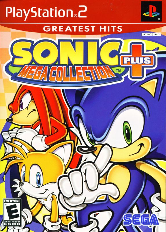 Front Cover for Sonic Mega Collection Plus (PlayStation 2) (Greatest Hits release)