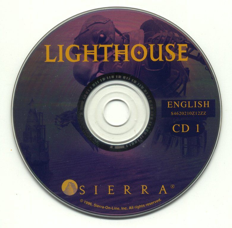 Media for Lighthouse: The Dark Being (DOS and Windows and Windows 3.x) (Sierra Originals Release): Disc 1/2