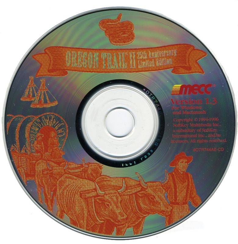 Media for Oregon Trail II: 25th Anniversary Limited Edition (Macintosh and Windows) (Wooden box)