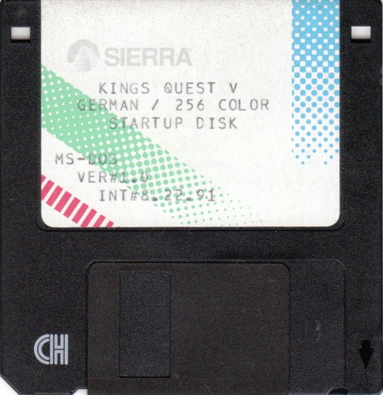 Media for King's Quest V: Absence Makes the Heart Go Yonder! (DOS): Startup Disk