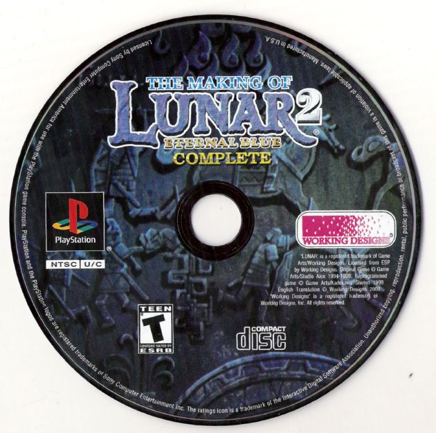 Extras for Lunar 2: Eternal Blue - Complete (PlayStation): "Making Of" Disc