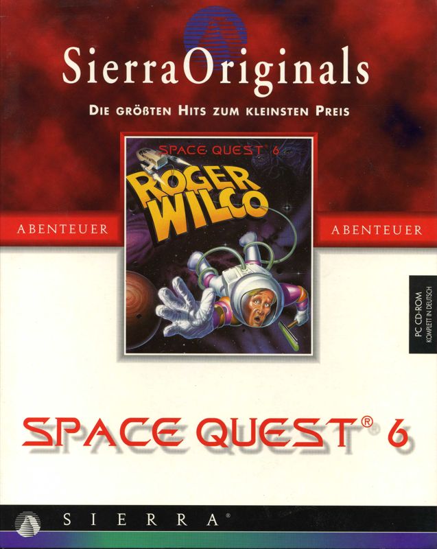 Front Cover for Space Quest 6: Roger Wilco in the Spinal Frontier (DOS and Windows and Windows 3.x) (Sierra Originals release)
