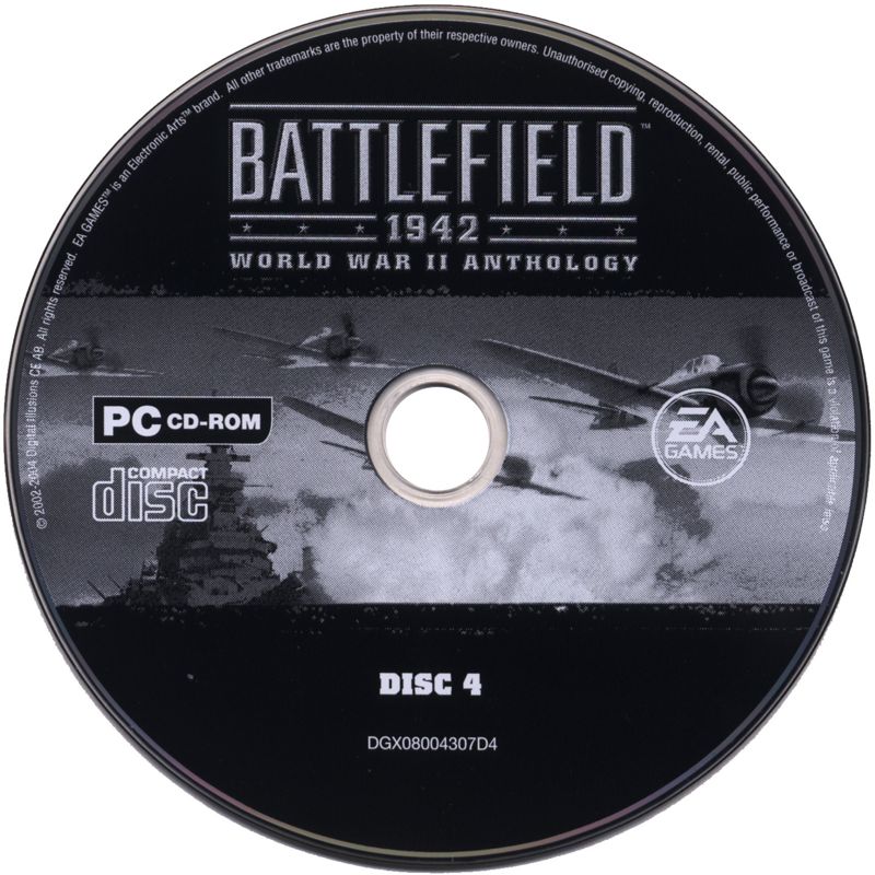 Media for Battlefield 1942: World War II Anthology (Windows) (EA Games Classics release): Disc 4