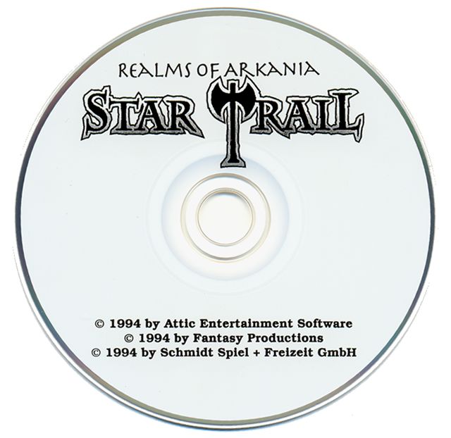 Media for Realms of Arkania: Star Trail (DOS) (CD-Version)
