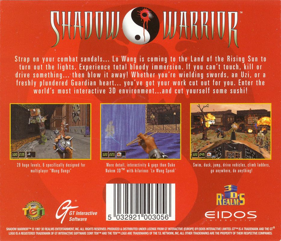 Other for Shadow Warrior (DOS): Jewel Case - Back