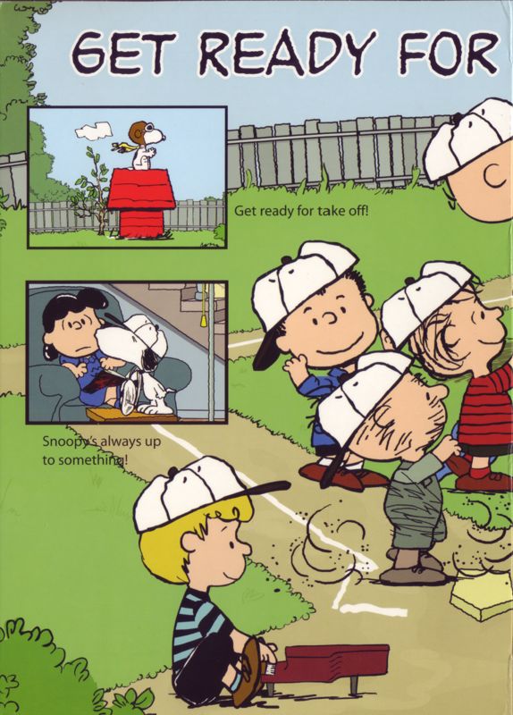Inside Cover for Peanuts: It's the Big Game, Charlie Brown! (Macintosh and Windows): Left