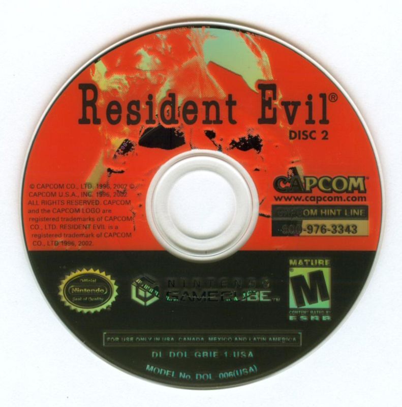 Media for Resident Evil (GameCube): Disc 2