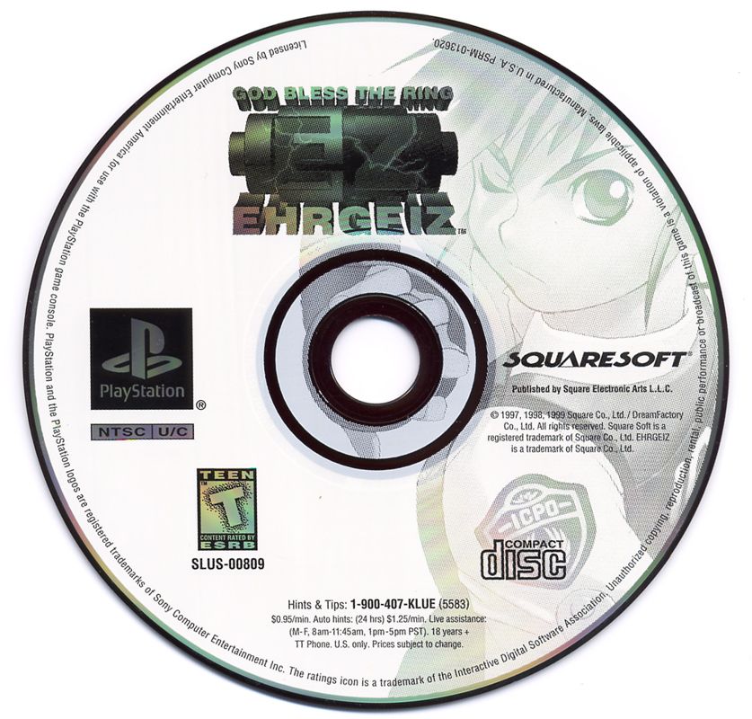 Media for Ehrgeiz: God Bless the Ring (PlayStation)