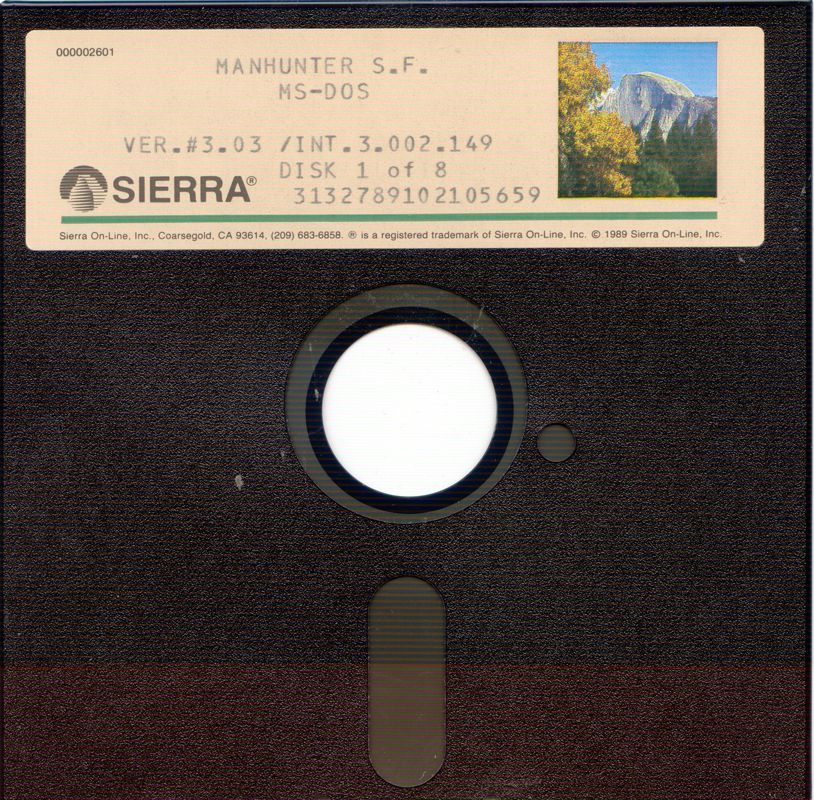 Media for Manhunter 2: San Francisco (DOS) (5.25" floppy release): Disk 1/8
