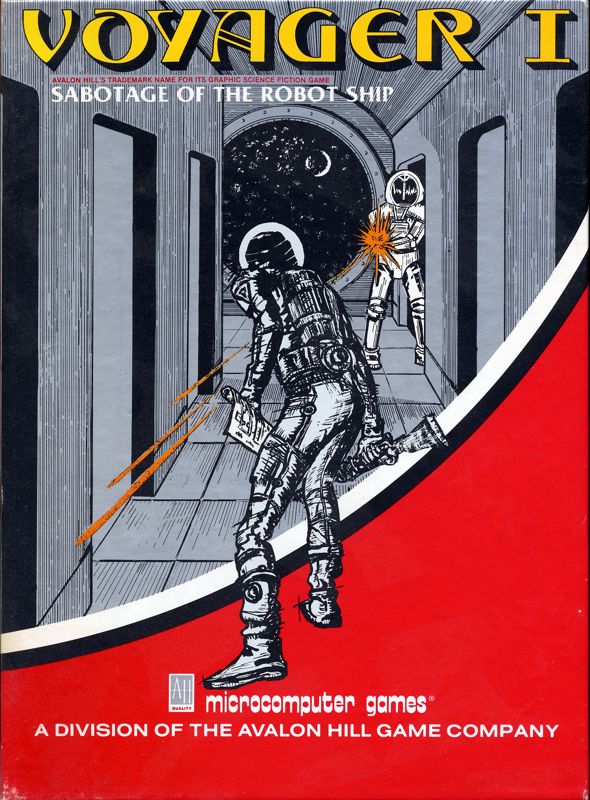 Front Cover for Voyager I: Sabotage of the Robot Ship (Apple II)