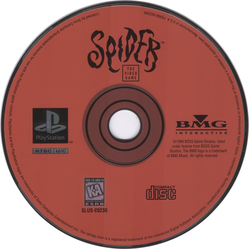 Media for Spider: The Video Game (PlayStation)