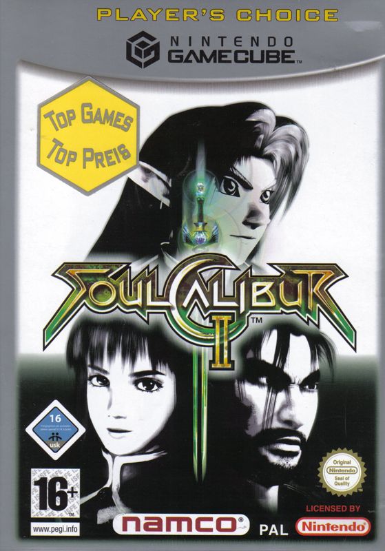 Front Cover for SoulCalibur II (GameCube) (Player's Choice release)