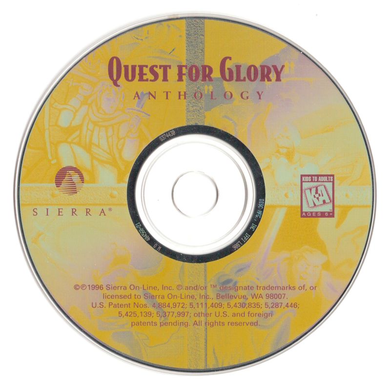 Media for Quest for Glory: Anthology (DOS and Windows and Windows 3.x)