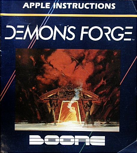 Manual for The Demon's Forge (Apple II) (Boone release): Front