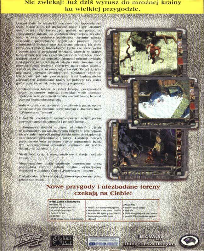 Back Cover for Icewind Dale: Complete (Windows)