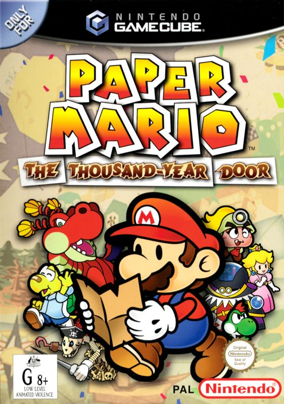 Front Cover for Paper Mario: The Thousand-Year Door (GameCube)
