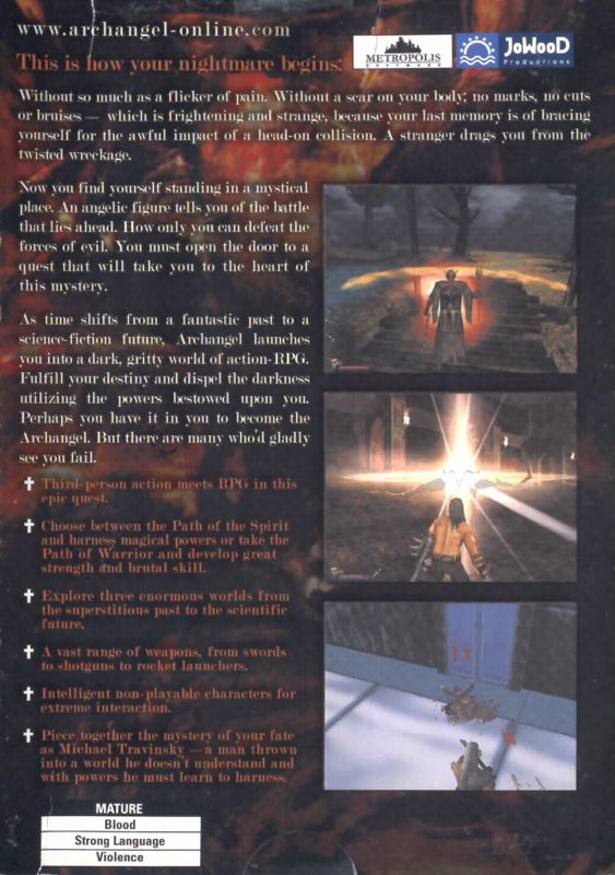 Back Cover for Archangel (Windows)