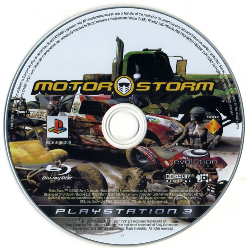 Media for MotorStorm (PlayStation 3)