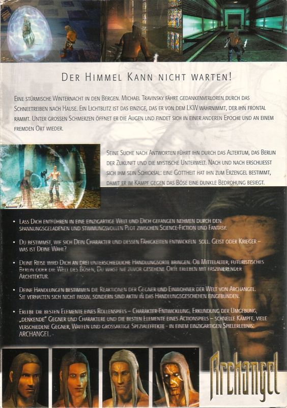 Back Cover for Archangel (Windows)