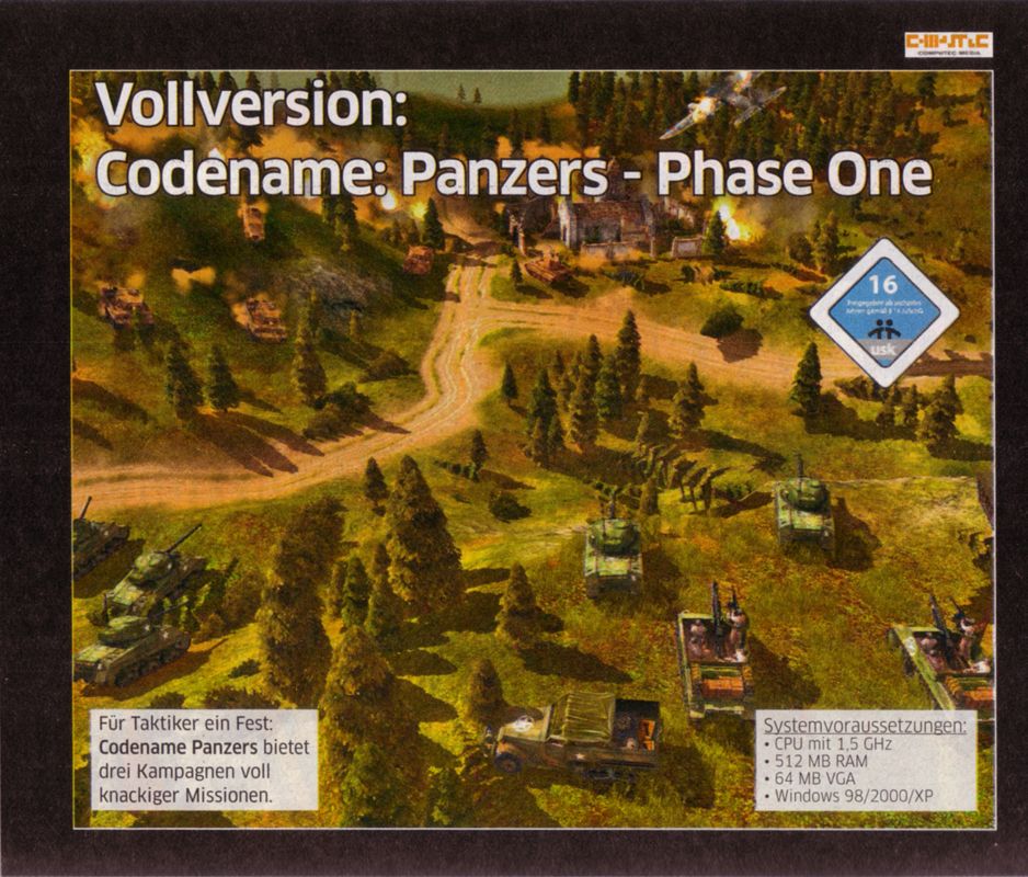 Other for Codename: Panzers - Phase One (Windows) (PC Games 10/07 covermount): Jewel Case - Back