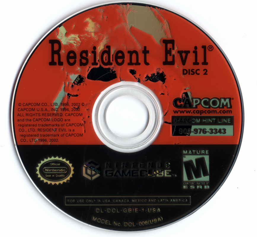 Media for Resident Evil (GameCube) (Player's Choice release): Disc 2