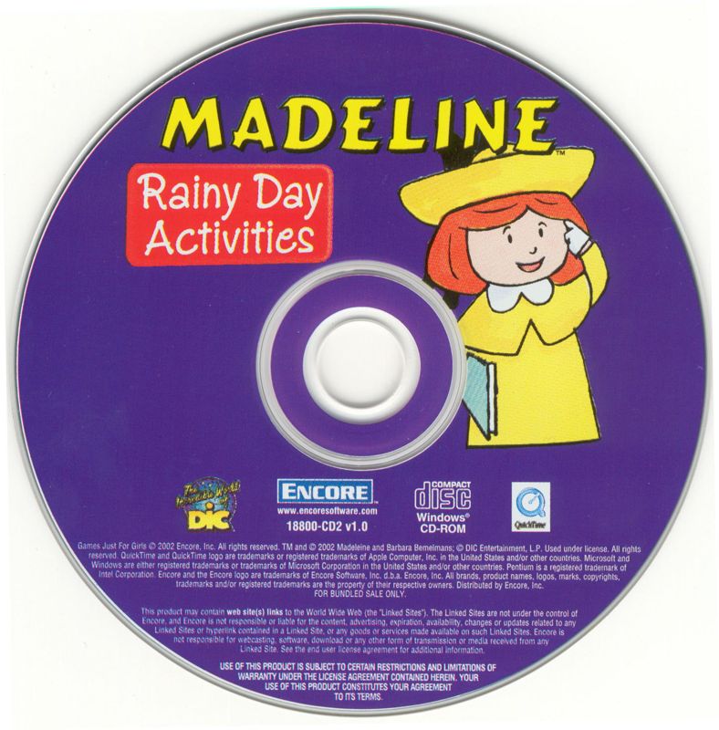 Media for Madeline's Rainy Day Activities (Windows) (Part of "Games For Girls" bundle)