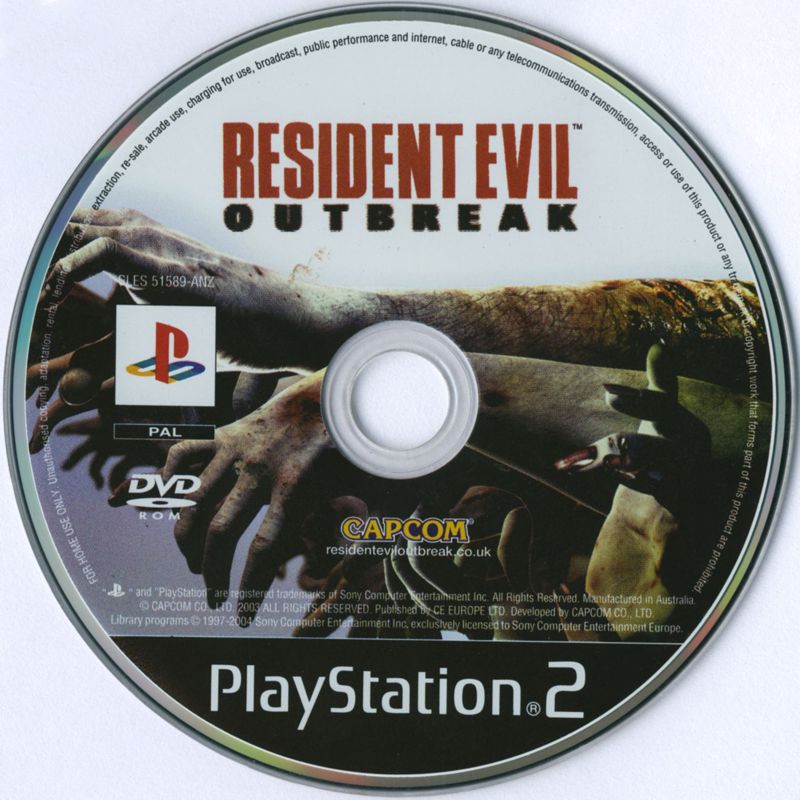 Media for Resident Evil: Outbreak (PlayStation 2)