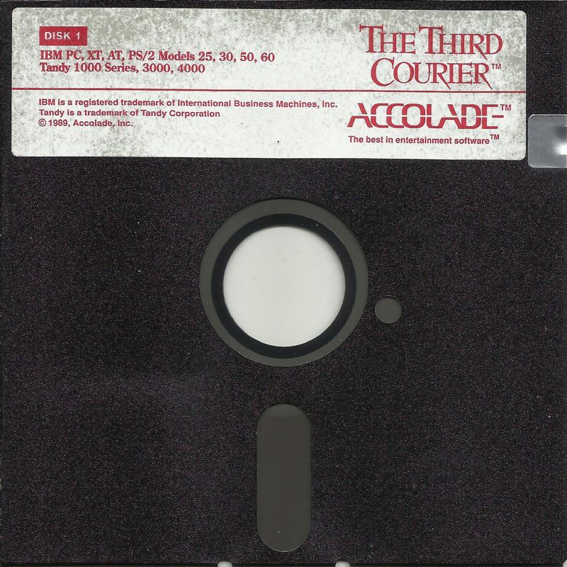 Media for The Third Courier (DOS) (5.25" release (version 1.0)): Disk 1