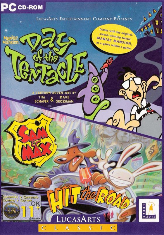 Front Cover for Sam & Max and Day of the Tentacle Classic Adventures Pack (DOS) (LucasArts Classic release)