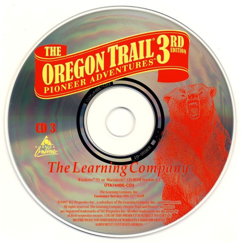 Media for The Oregon Trail: 3rd Edition (Macintosh and Windows): Disc 3
