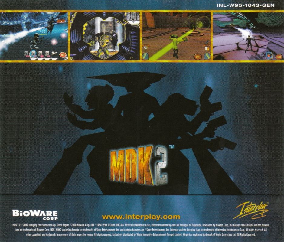 Other for MDK 2 (Windows): Jewel Case - Back