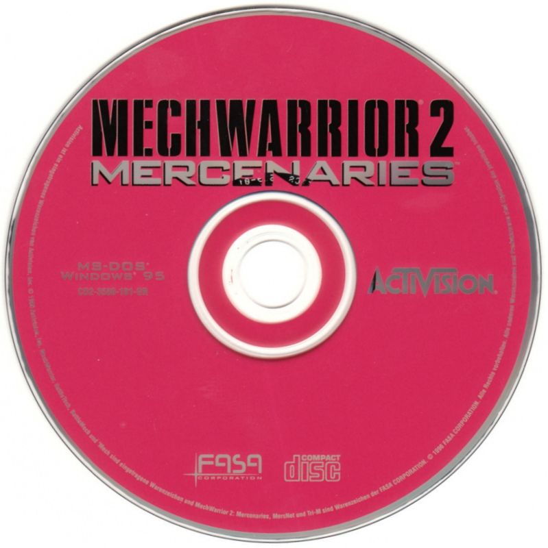 Media for MechWarrior 2: Mercenaries (DOS and Windows)