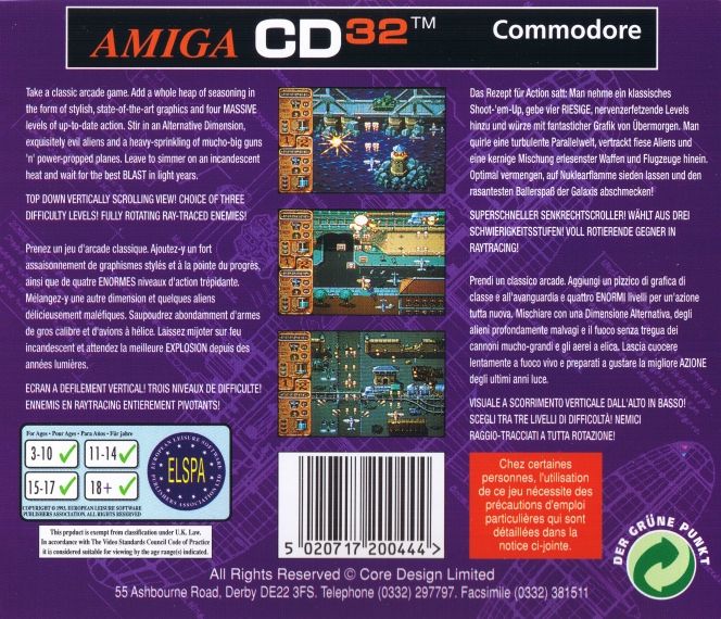 Back Cover for Banshee (Amiga CD32)