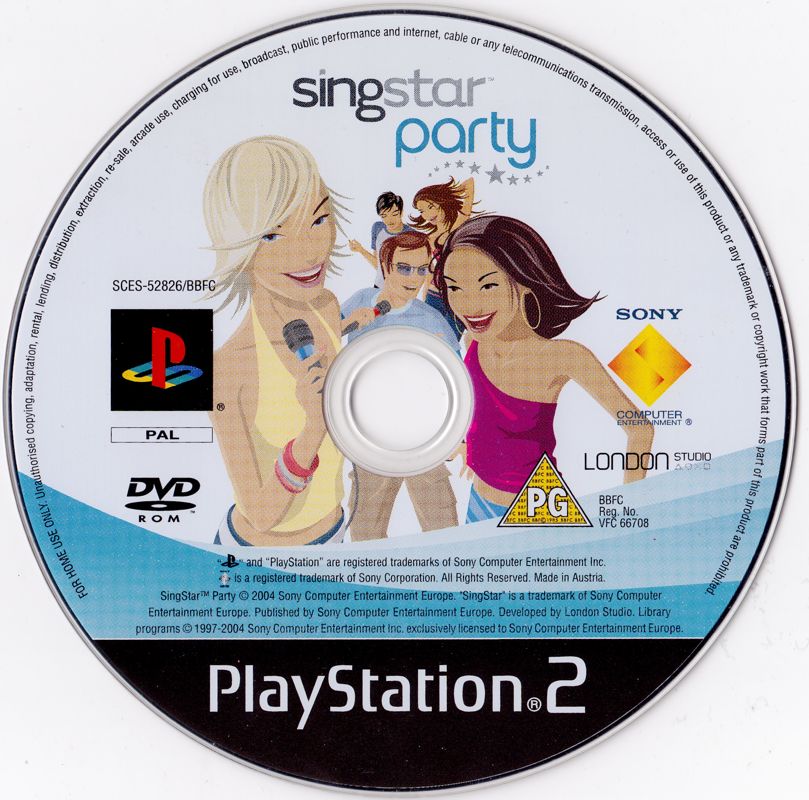 Media for SingStar: Party (PlayStation 2)