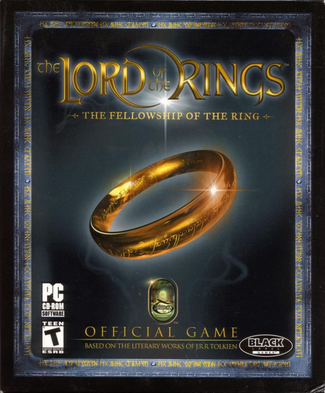 Front Cover for The Lord of the Rings: The Fellowship of the Ring (Windows) (Black Label release)