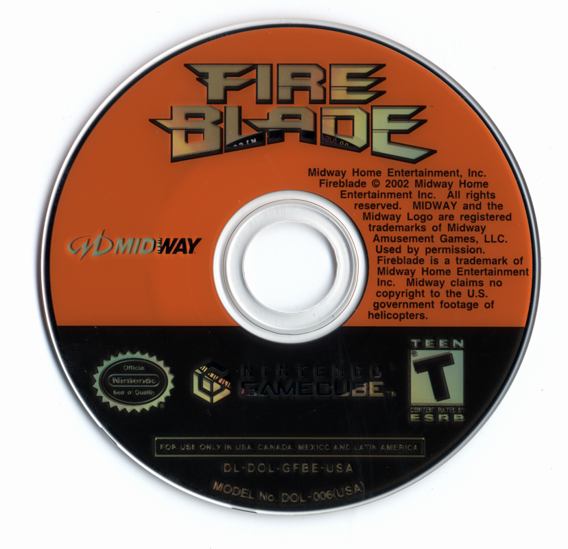 Media for Fire Blade (GameCube)