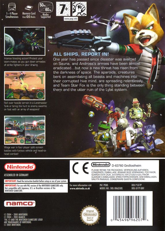 Star Fox Assault cover or packaging material - MobyGames