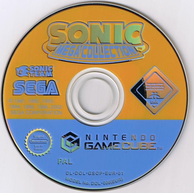 Media for Sonic Mega Collection (GameCube) (Player's Choice release)