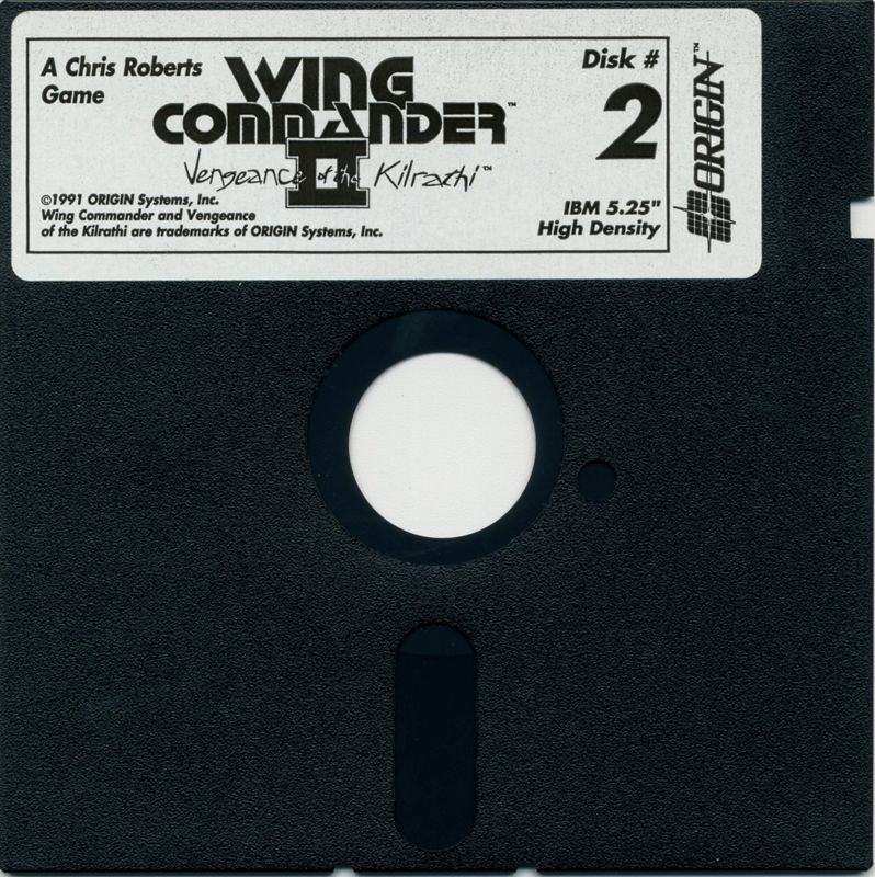 Media for Wing Commander II: Vengeance of the Kilrathi (DOS) (5.25" Disk release): Disk 2