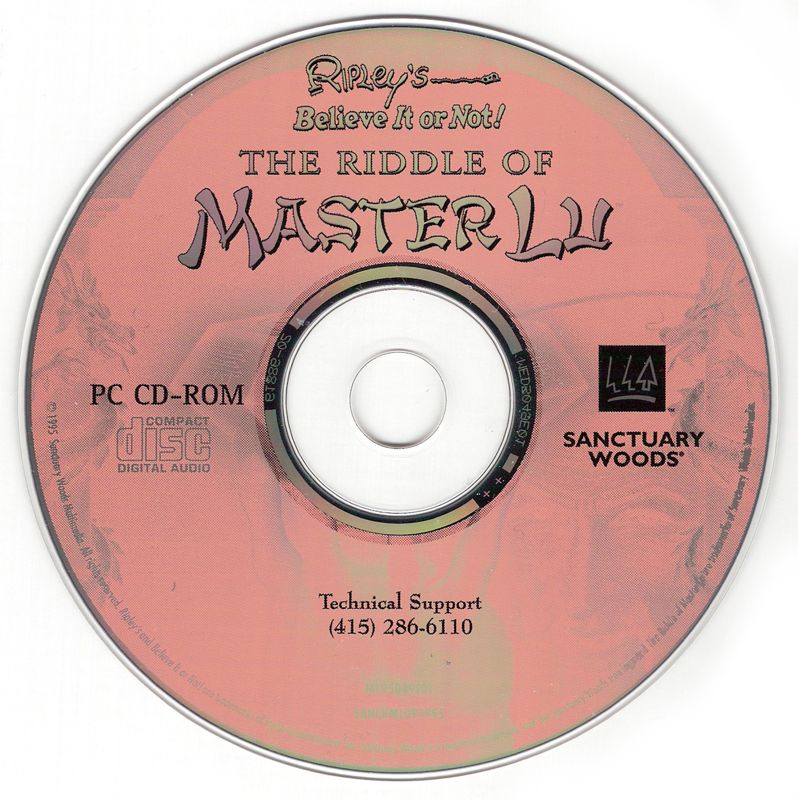 Media for Ripley's Believe It or Not!: The Riddle of Master Lu (DOS)