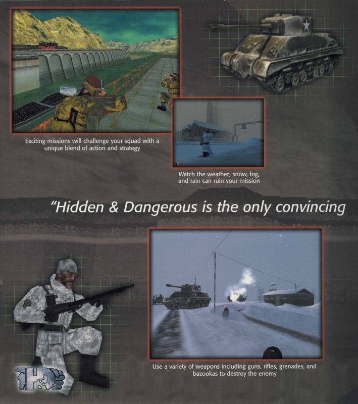 Inside Cover for Hidden & Dangerous: Action Pack (Windows): Left