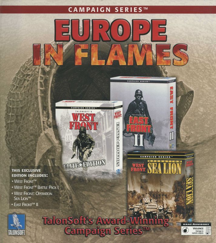 Front Cover for Europe in Flames (Windows)